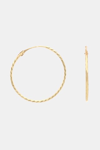 Creolen Twistées Geelgoud, 1,8 cm