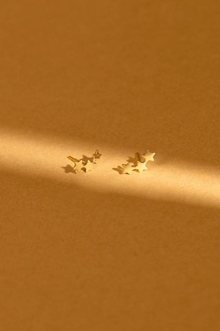 Oorbellen Andromède Geelgoud