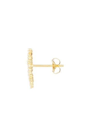 Oorbellen Fleurs scintillantes Geelgoud