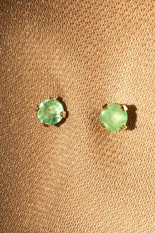 Oorbellen Emeralda Geelgoud en Smaragden