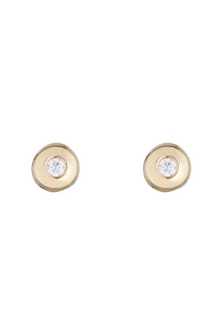 Oorbellen Rond  Geelgoud