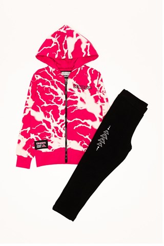 Sweat et jogging - Fuchsia et noir