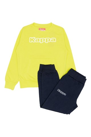Sweat et pantalon - Jaune et bleu marine