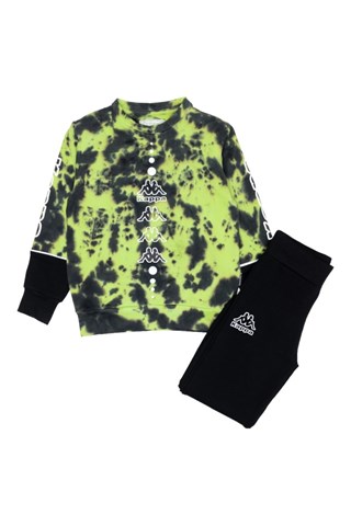 Ensemble sweat et jogging - Vert clair et noir