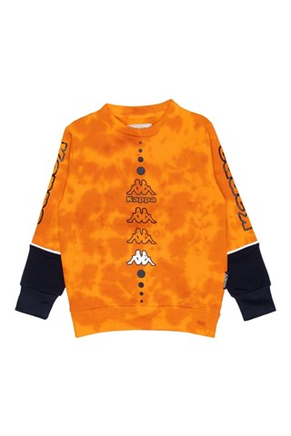 Ensemble sweat et jogging - Orange et bleu foncé