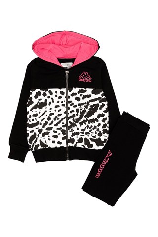 Ensemble veste à capuche et jogging  - Noir et blanc