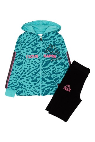 Ensemble veste à capuche et jogging - Noir et bleu