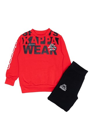 Ensemble sweat et jogging - Rouge et noir