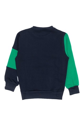 Ensemble sweat et jogging - Bleu foncé et vert