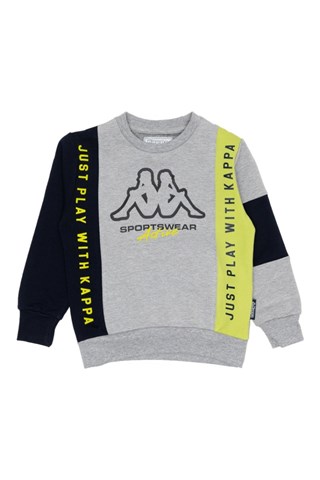 Ensemble sweat et jogging - Gris clair et bleu foncé