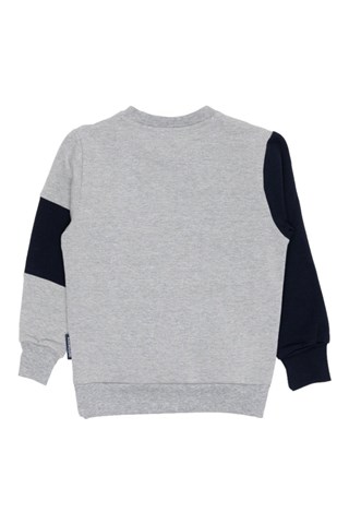 Ensemble sweat et jogging - Gris clair et bleu foncé