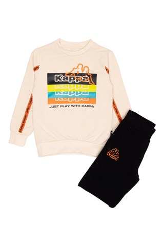 Ensemble sweat et jogging - Ecru et noir