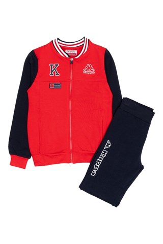 Ensemble veste et jogging - Rouge et bleu foncé