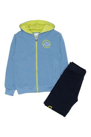 Ensemble sweat à capuche et jogging -Ciel et bleu foncé