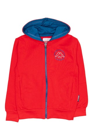Ensemble sweat à capuche et jogging - Rouge et bleu foncé