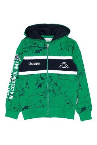 Ensemble sweat à capuche et jogging - Vert et bleu foncé