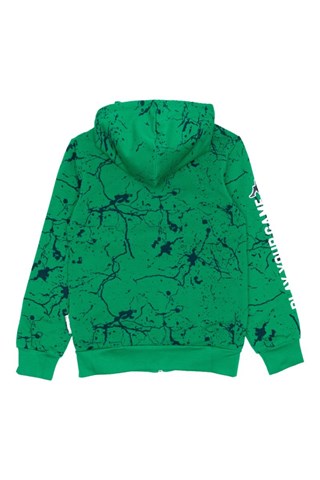 Ensemble sweat à capuche et jogging - Vert et bleu foncé