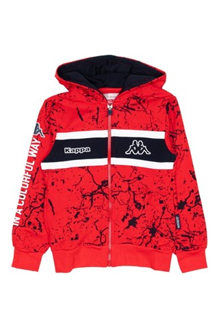 Ensemble sweat à capuche et jogging - Rouge et bleu foncé