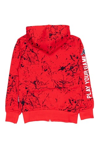 Ensemble sweat à capuche et jogging - Rouge et bleu foncé