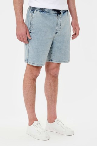 Shorts in jeans e cotone bio Erden - Celeste