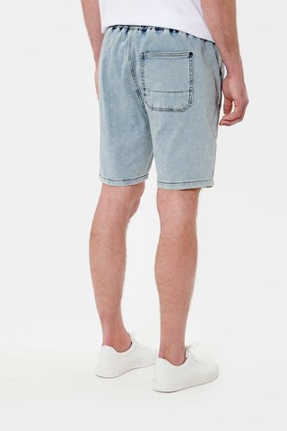 Shorts in jeans e cotone bio Erden - Celeste