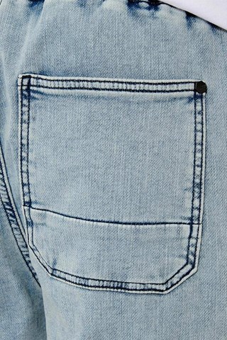 Shorts in jeans e cotone bio Erden - Celeste