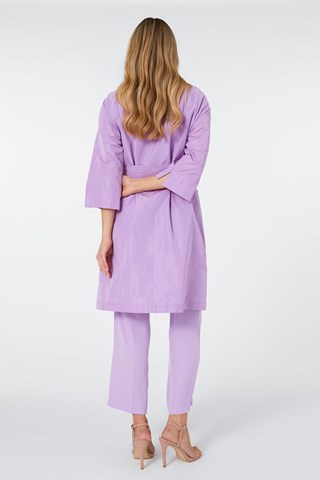 Abrigo satinado - Violeta