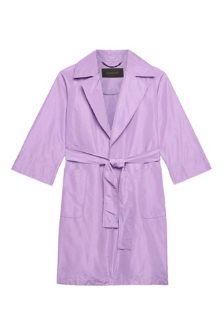 Abrigo satinado - Violeta