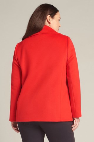 Abrigo marinero de lana - Rojo