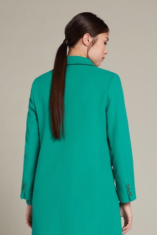 Abrigo de lana y cachemir - Verde agua