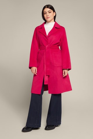 Abrigo de lana - Fucsia