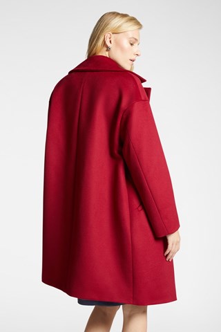 Abrigo de lana - Burdeos