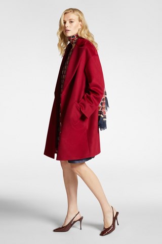 Abrigo de lana - Burdeos