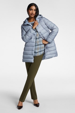 Anorak reversible con capucha - Celeste