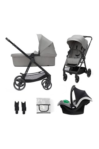 Silla de paseo Newly 3 en 1 Mink Pro  - Desde recién nacido - Hasta 22 kg - Beige y gris