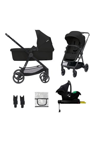 Silla de paseo Newly 4 en 1 Mink Pro  - Desde recién nacido - Hasta 22 kg - Negro y beige