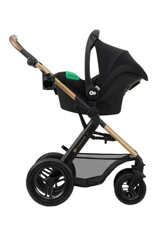 Silla de paseo 4 en 1 + accesorios Moov 2 Eva Wheels - Negro