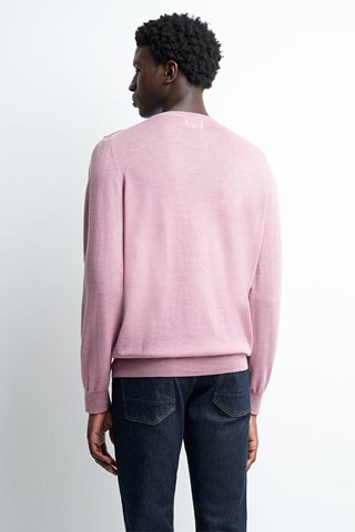 Camisola em lã mérino - Rosa