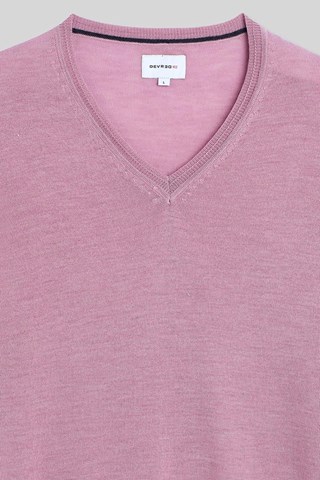 Camisola em lã mérino - Rosa