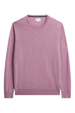 Camisola em lã mérino - Rosa