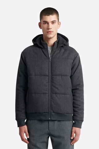 Sweat com capuz - Cinzento mesclado