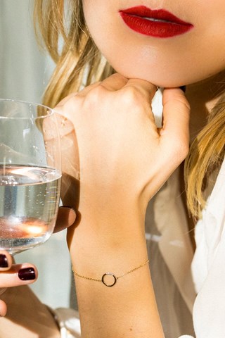 Pulseira Cercle Ouro amarelo e diamantes