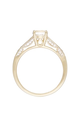 Anel Kriva Ouro amarelo, diamantes e topázio