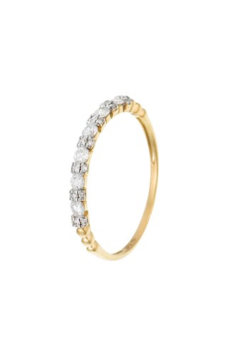 Aliança Kuantan Ouro amarelo e diamantes