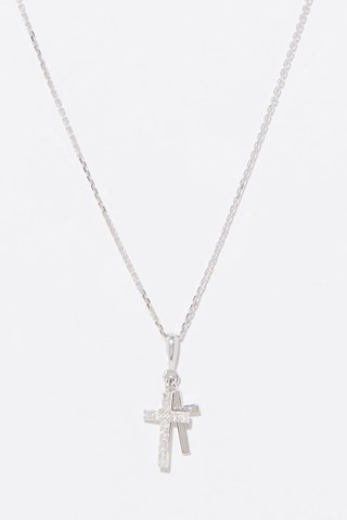 Pendente Ma Foi Ouro branco e diamantes