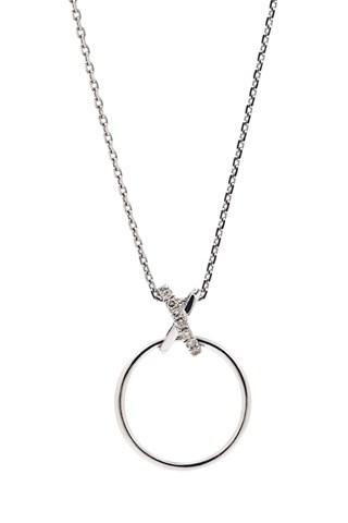 Pendente Clair de lune - Ouro branco e diamantes