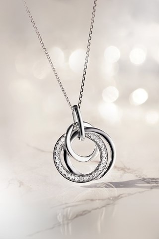 Pendente Ceuta Ouro branco e diamantes