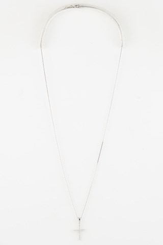 Pendente Croix brillante 
Ouro branco e diamantes