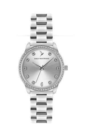 Metalen Quartz Horloge - Zilverkleurig - Emily Westwood