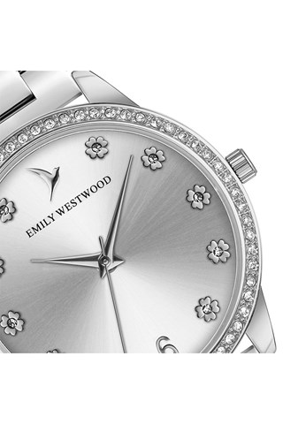 Metalen Quartz Horloge - Zilverkleurig - Emily Westwood